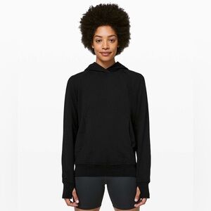 Lululemon Scuba Pullover - Black Cotton Hoodie Sweatshirt
